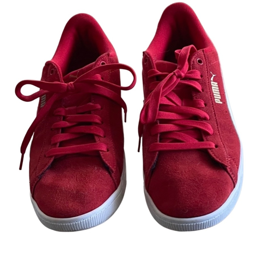 Red Puma Tennis Shoes Size 9 - Picture 4 of 7